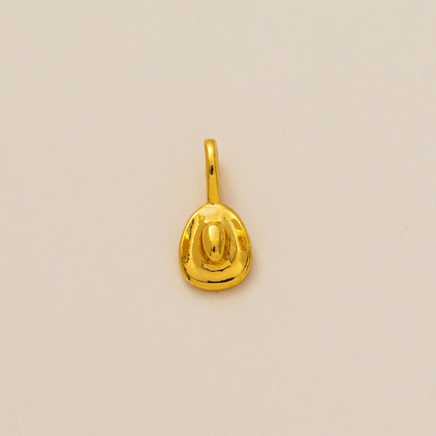 Casual Brass Plated Cubic Zirconia U-Shaped Pendant DIY Necklace Charm Bar with Corn Chain
