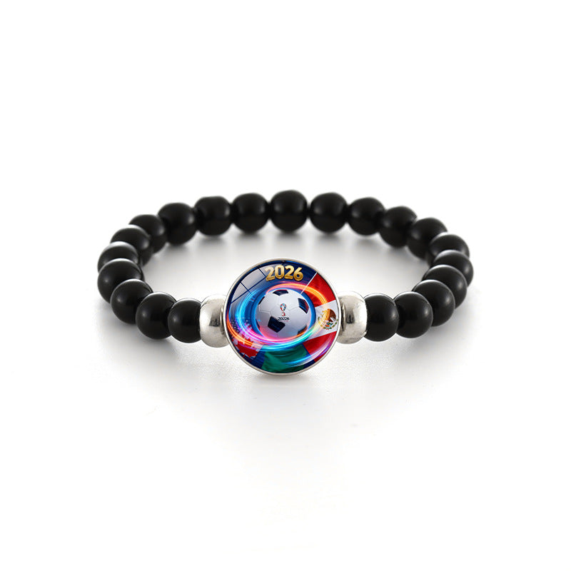 Braccialetto geometrico con perline di cristallo, gioielli alla moda unisex