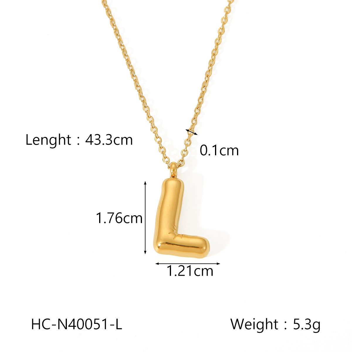 Collana con ciondolo a bolla in acciaio al titanio con finitura galvanica per donna, catena in acciaio inossidabile con ciondolo minimalista alla moda con alfabeto