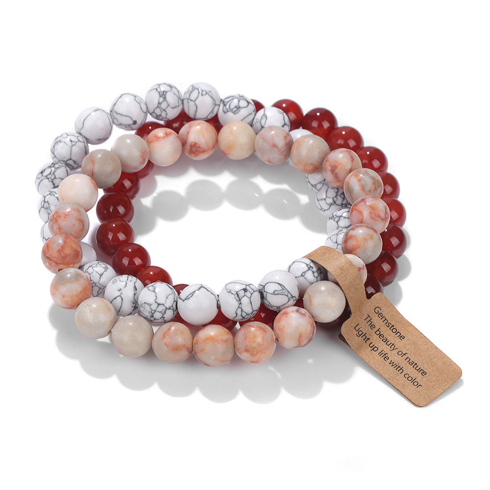 Casual Rainbow Fruit Shape Crystal Bracelet for Women