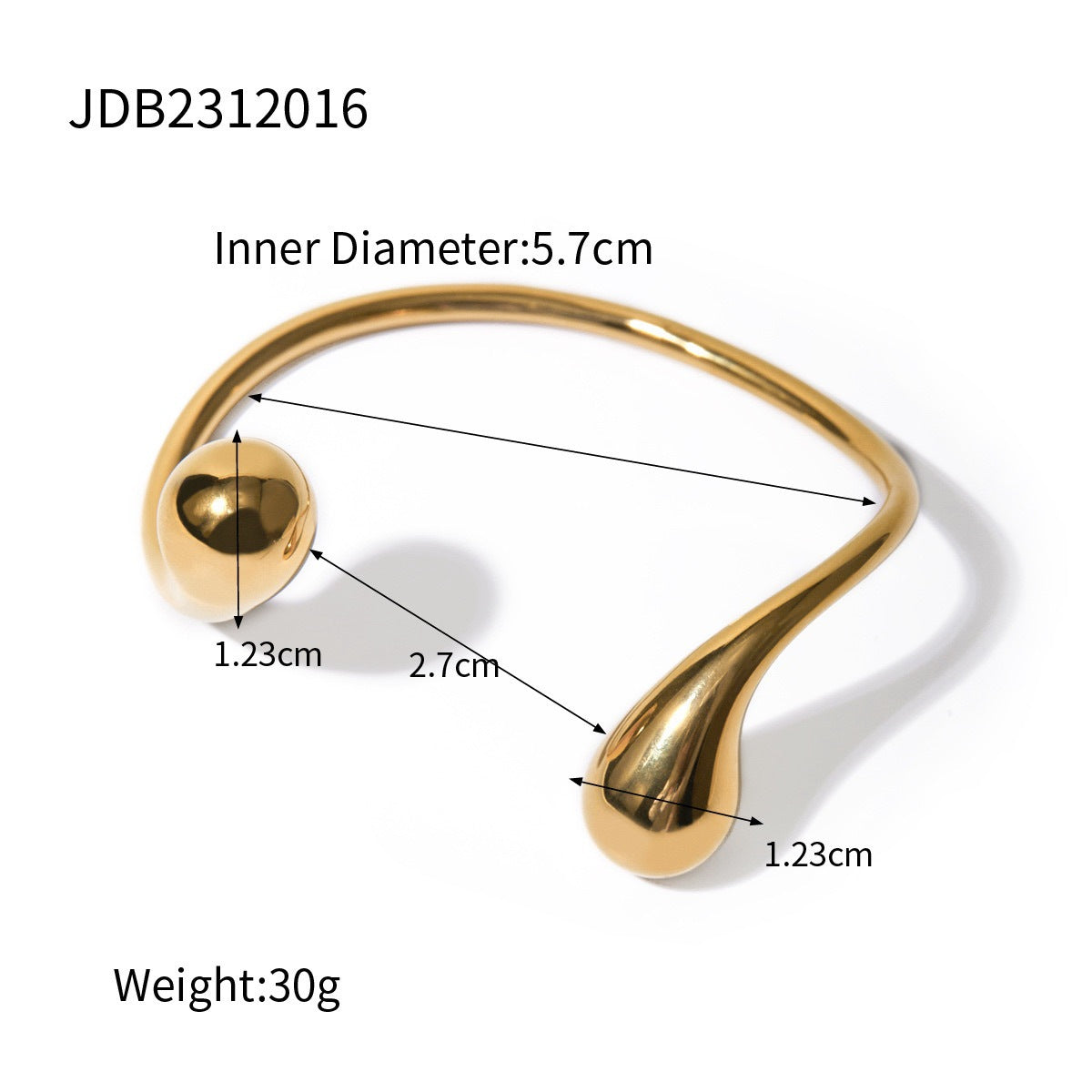 Minimalist Geometric Stainless Steel Plated Bracelet
