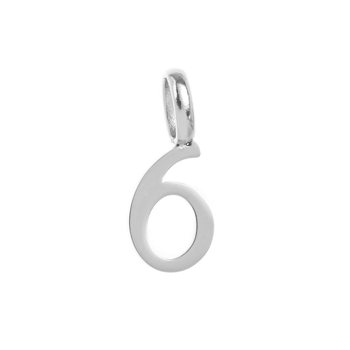 Minimalist 18K Gold Plated Titanium Steel Number Charm Bar