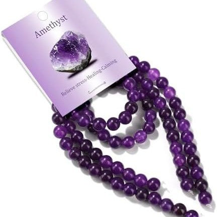 Natural Stone Crystal Agate Jade Round Beads for DIY Charm Bar Jewelry Making 8mm