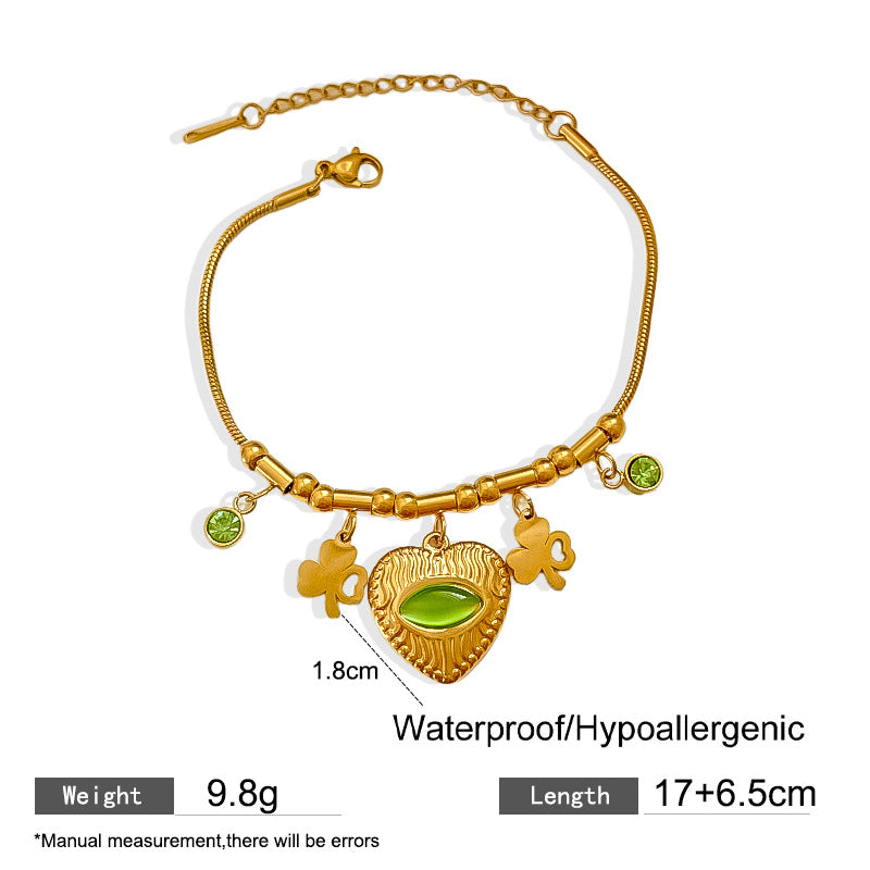 Punk Geometric Plated Titanium Steel Bracelet for Unisex