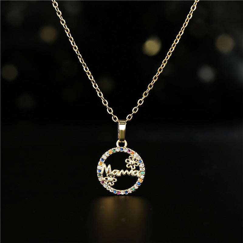 Geometric Gold Plated Brass Sunflower Pendant Necklace for Women