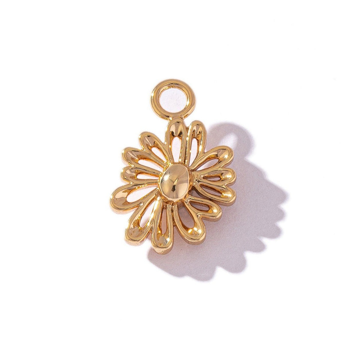 Vintage 18K Gold Plated Brass Drip Oil Cartoon Fruit Charm Bar for Women