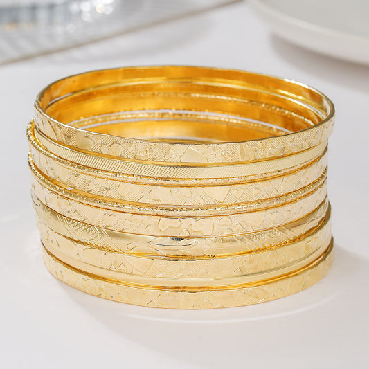 Fashion Knotted Heart Round Iron Plated Bracelet for Women