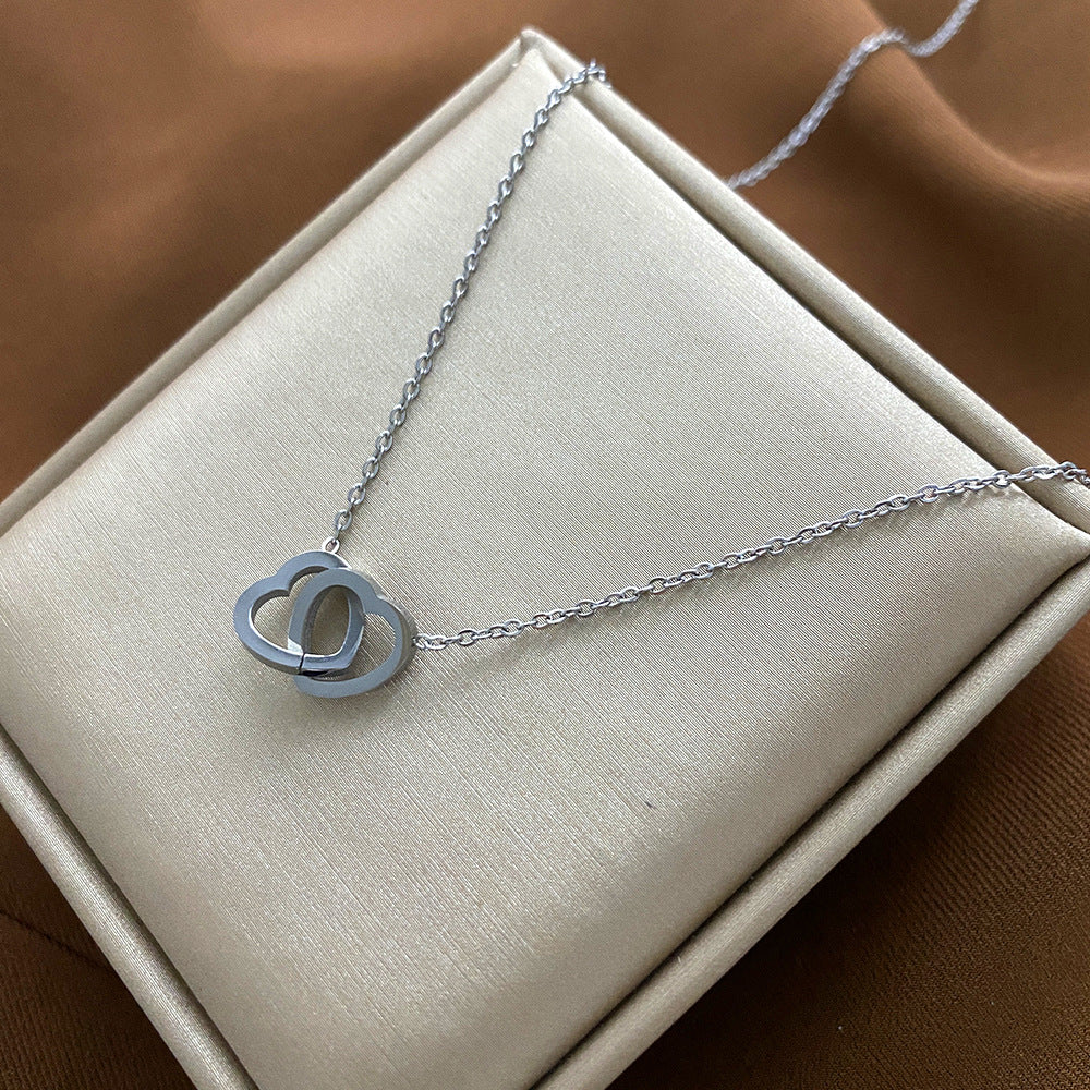 Minimalist Animal-Shaped Titanium Steel Plated Clavicle Necklace for Women