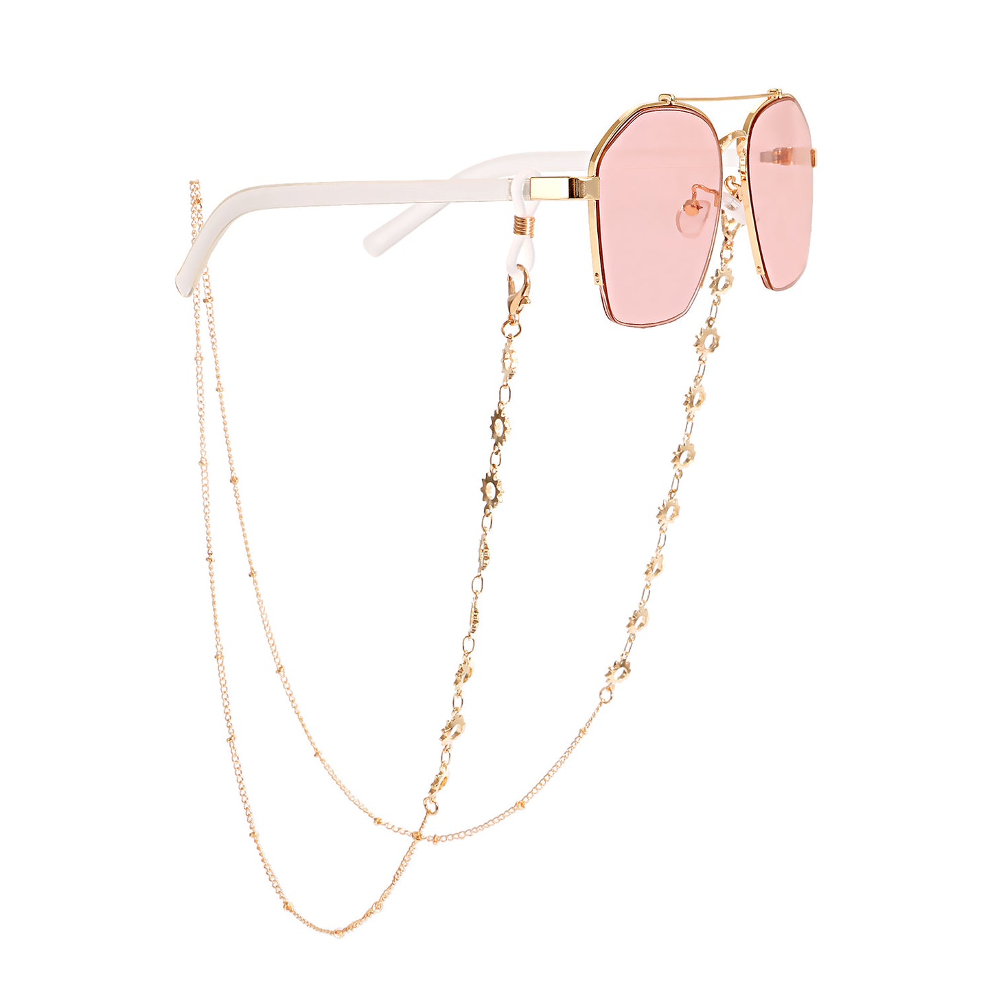 Butterfly Airplane Round Heart Alloy Glasses Chain and Mask Chain