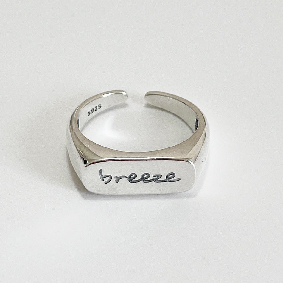 Anillo dulce de plata de ley 925 con incrustaciones de corazón para mujer