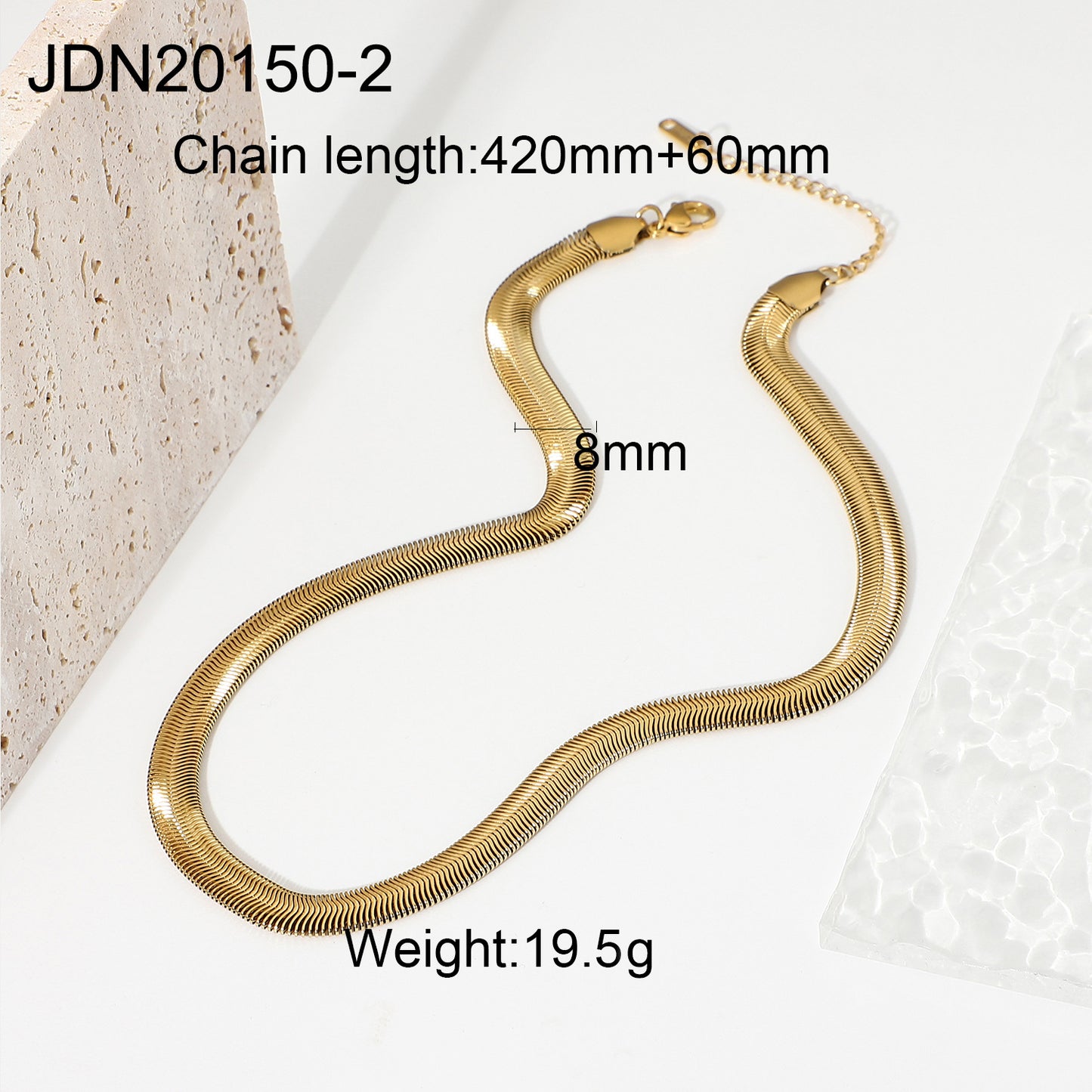 Minimalist Elegant Geometric Stainless Steel Necklace with Titanium Steel Pendant for Women