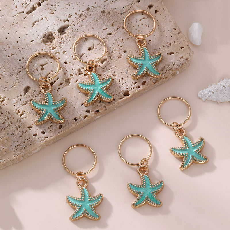 Juego de peinetas metálicas en forma de estrella minimalistas para niños con acabado chapado, accesorios para el cabello de trenzas sucias