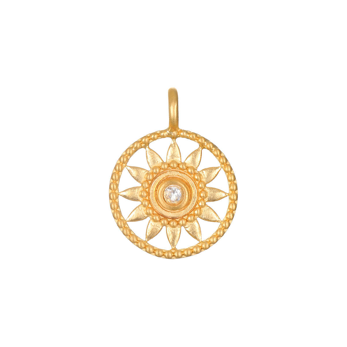 Collana con Ciondolo Cuore Elefante Loto in Acciaio Inox Placcato Oro 18K Minimalista