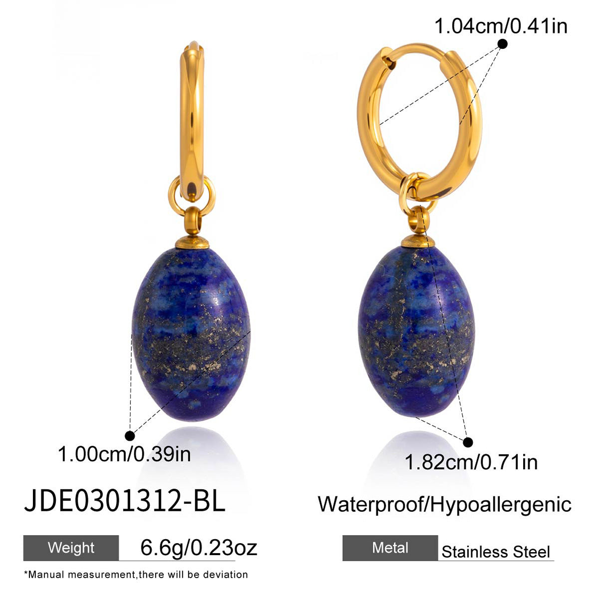 Minimalist Oval Geometric Titanium Steel Pendant Necklace Plated Stainless Steel Jewelry for Women