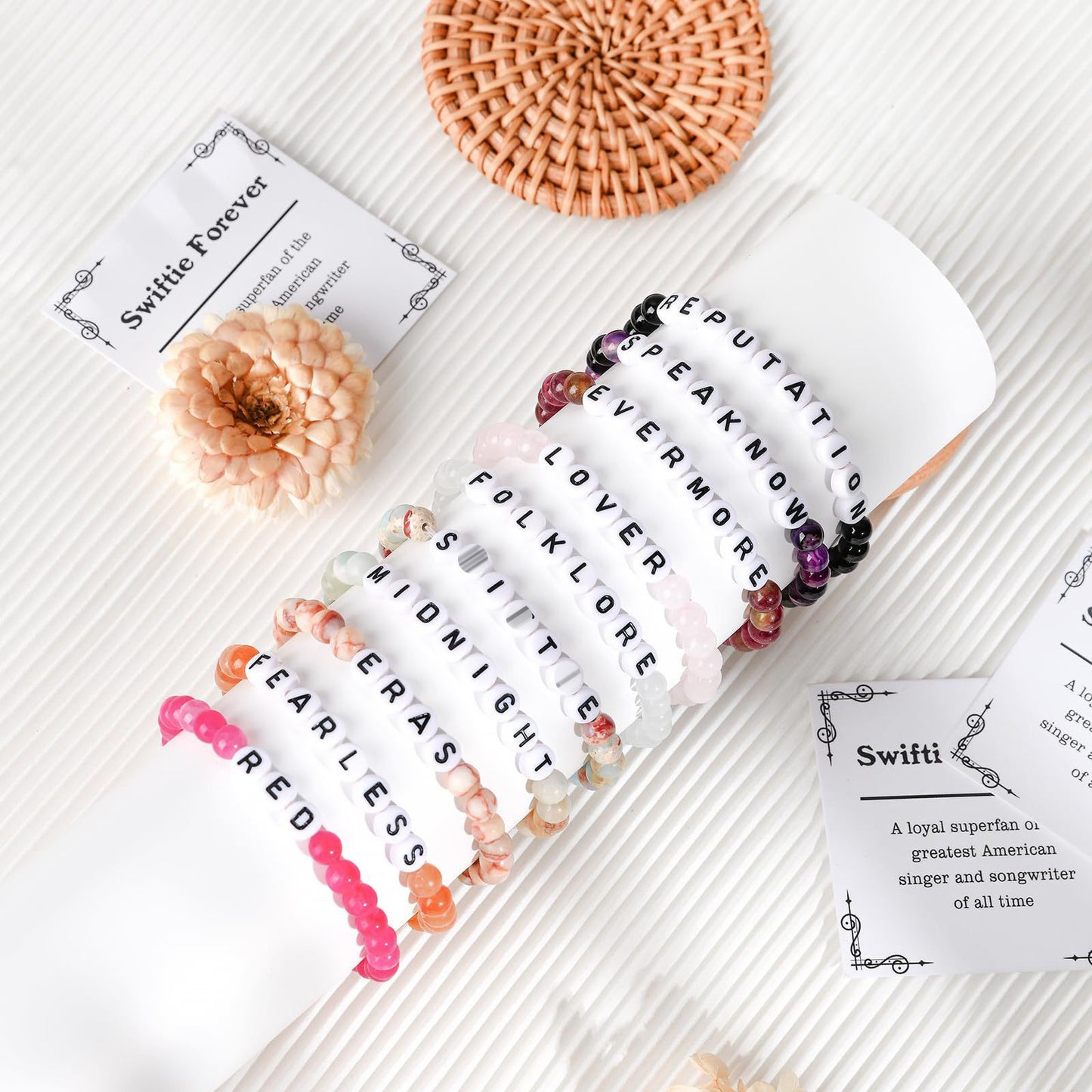 Love Letter Resin Stretch Bracelet for Women