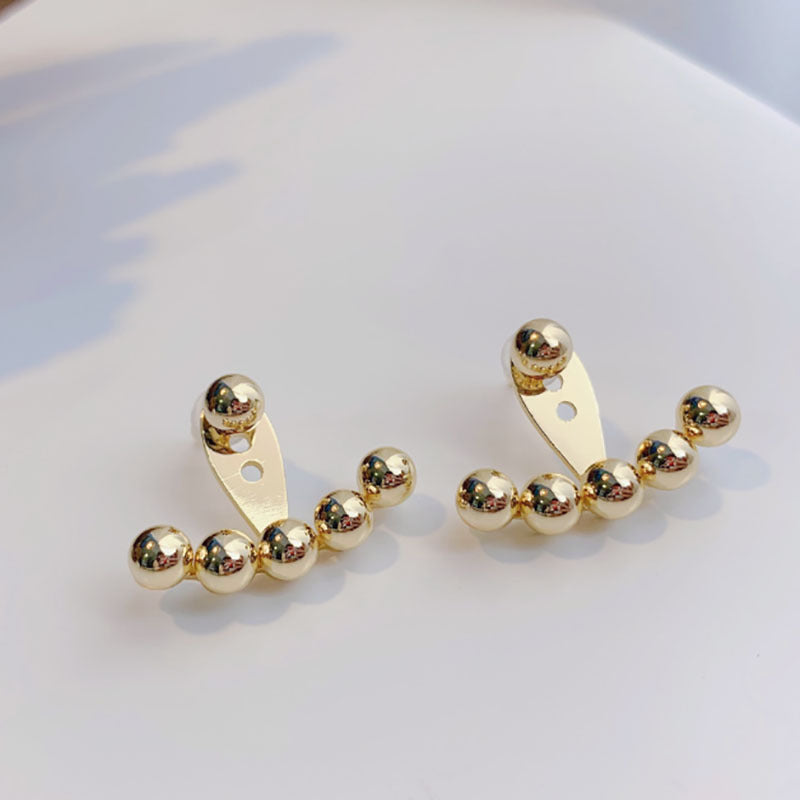 Minimalist Geometric Titanium Steel Ear Studs and Ear Drops for Women