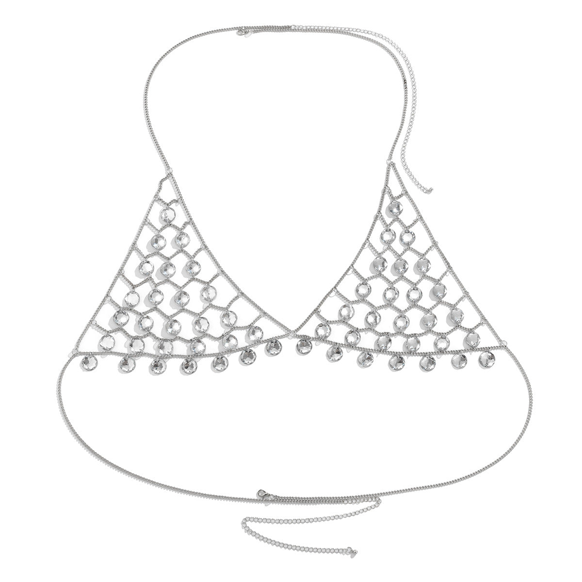 Minimalist Geometric Acrylic Plated Body Chain for Women