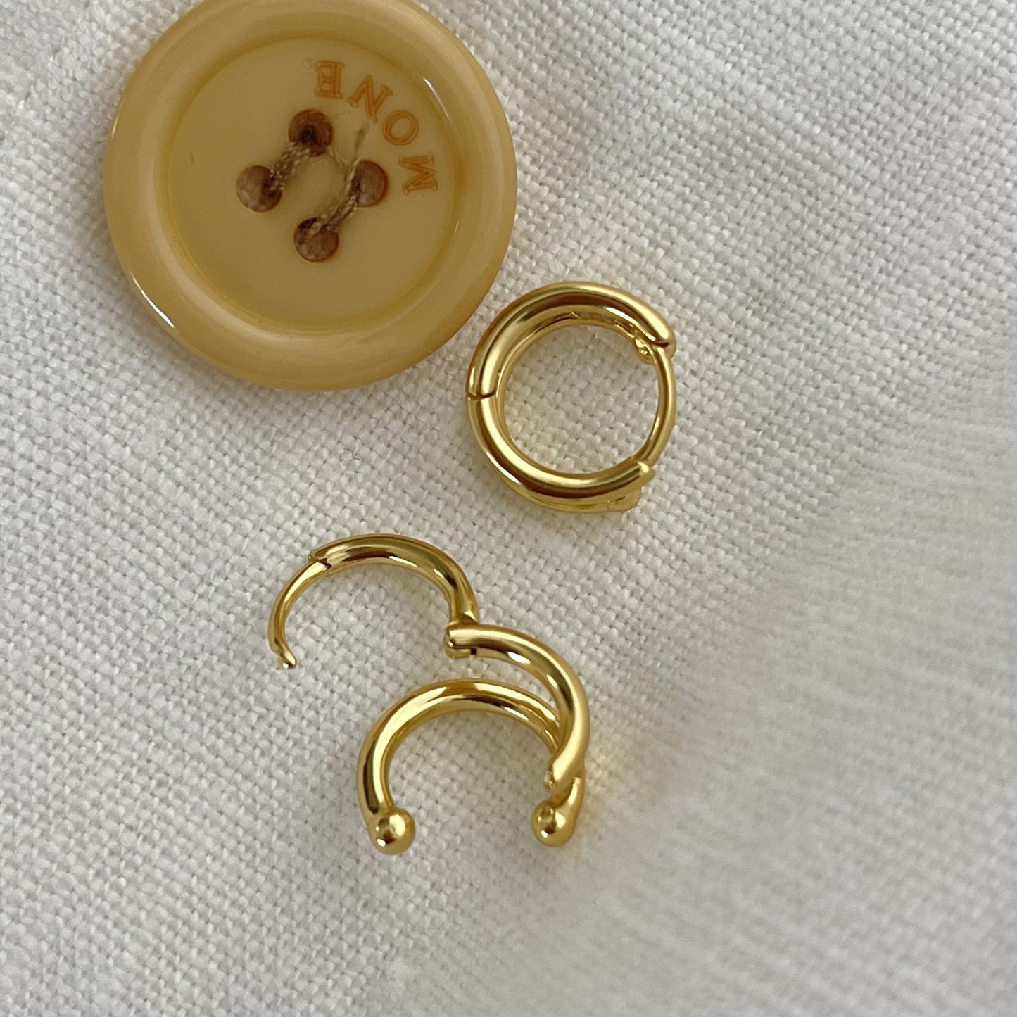 Minimalist Sweet 925 Sterling Silver Plated Geometric Letter Number Hoop Earrings for Women
