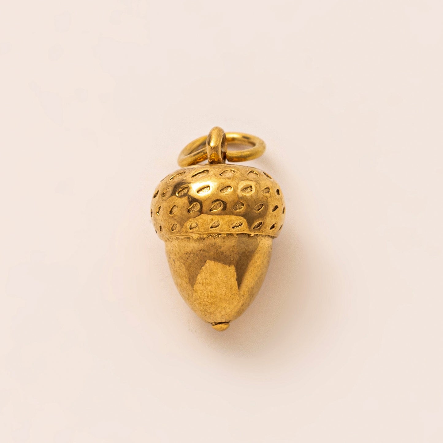 Vintage 18K Gold Plated Stainless Steel Apple Lemon Charm Bar PVD