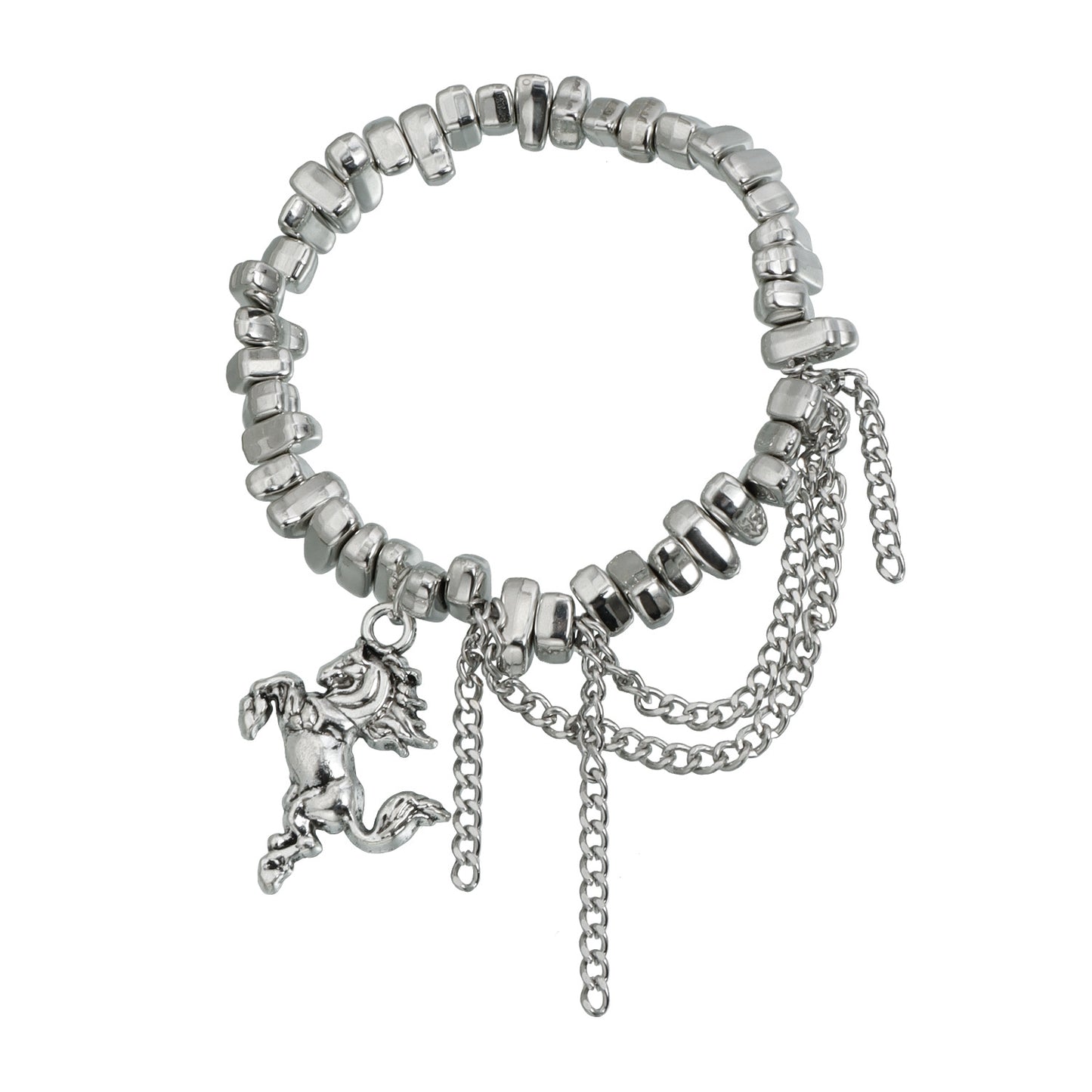 Sweet Streetwear Geometric Acrylic and Alloy Plated Unicorn Necklace for Women