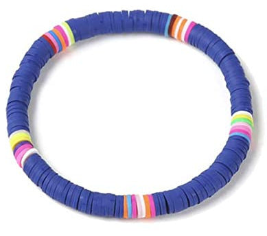 Bohemian Geometric Resin Bracelet Unisex Colorful Rainbow Hand Jewelry