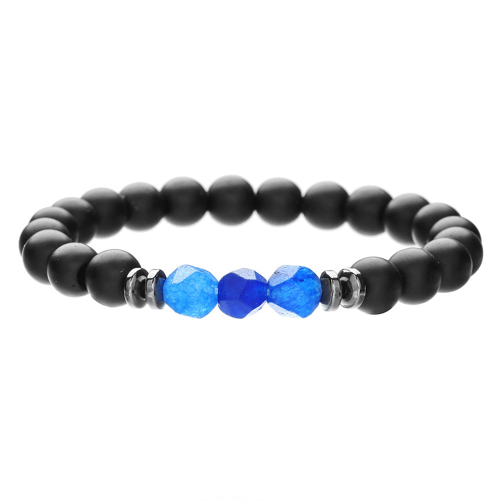 Minimalist Geometric Wood Turquoise Coconut Shell Beaded Bracelet Handmade Unisex Jewelry