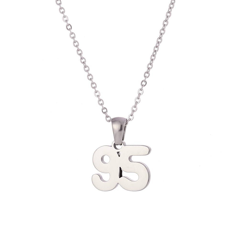Minimalist Letter Pendant Necklace for Women Stainless Steel with 18K Gold Plating Classic Cut Design