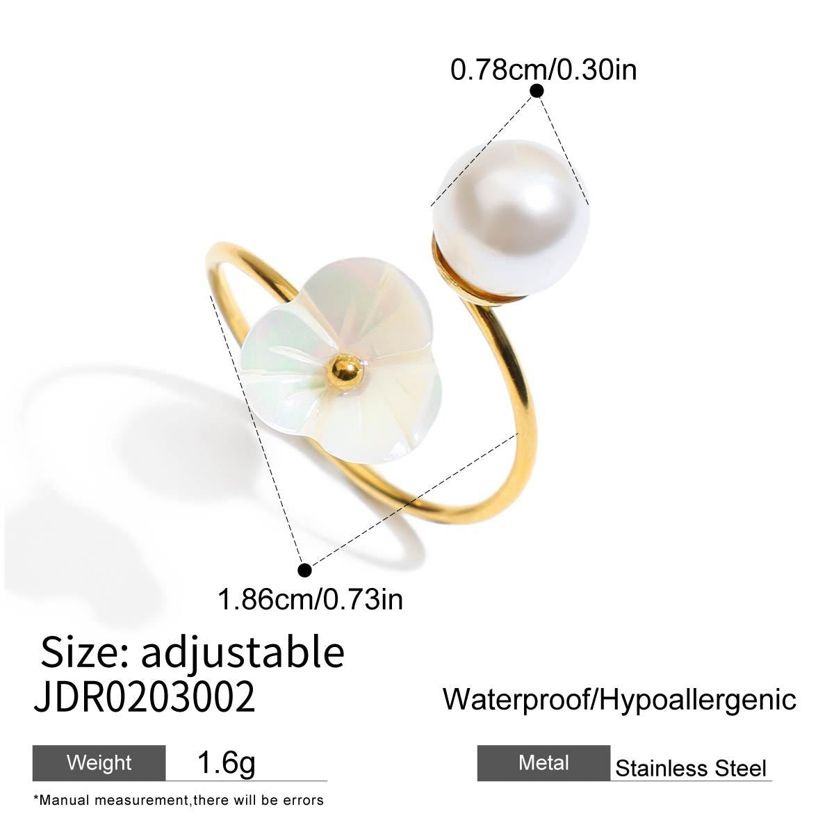 Minimalist Luxury Geometric Round PVD Stainless Steel Ring for Women