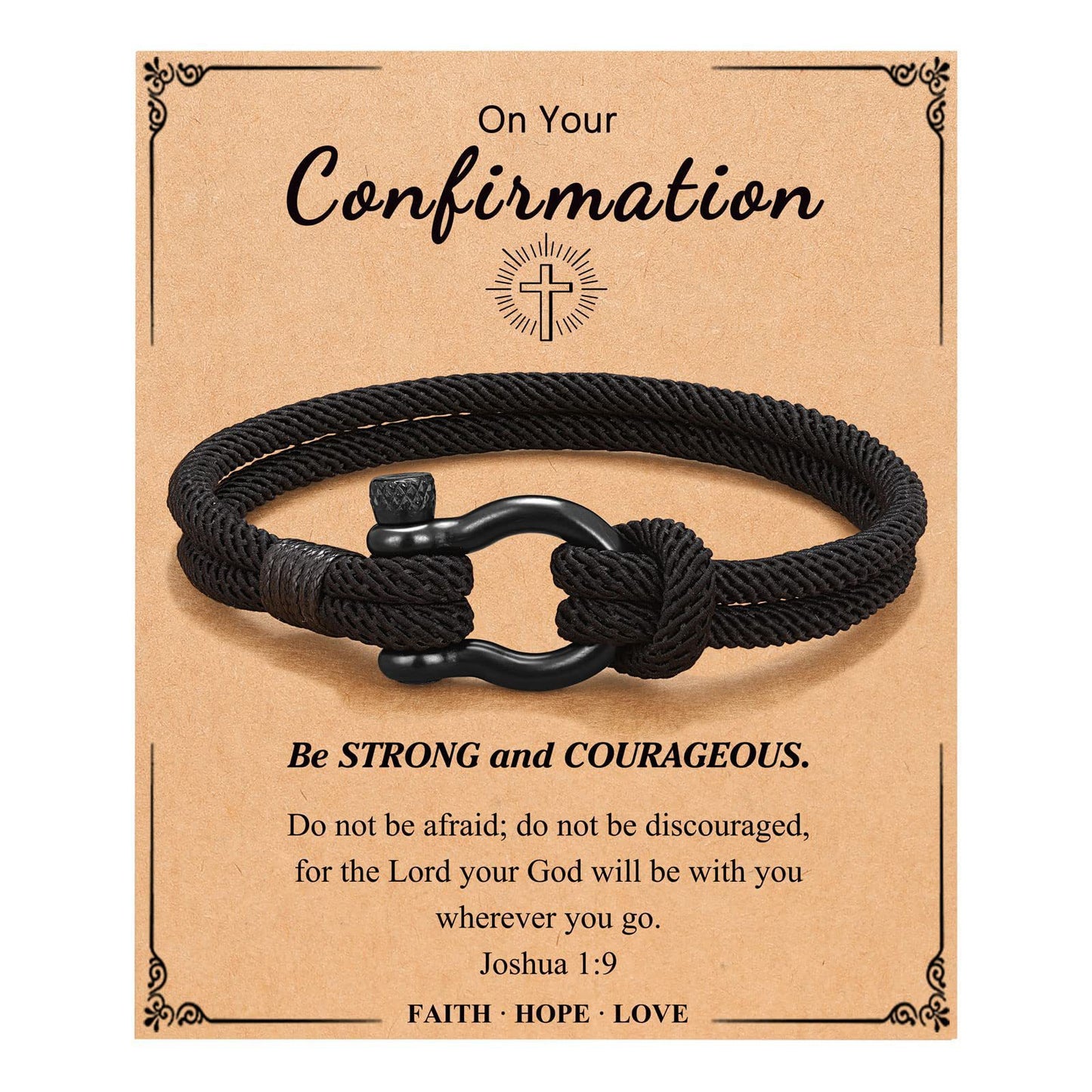 Hand-woven Geometric Milan Cord Bracelet with Alloy Horseshoe Clasp Unisex Business Casual Fashion Jewelry