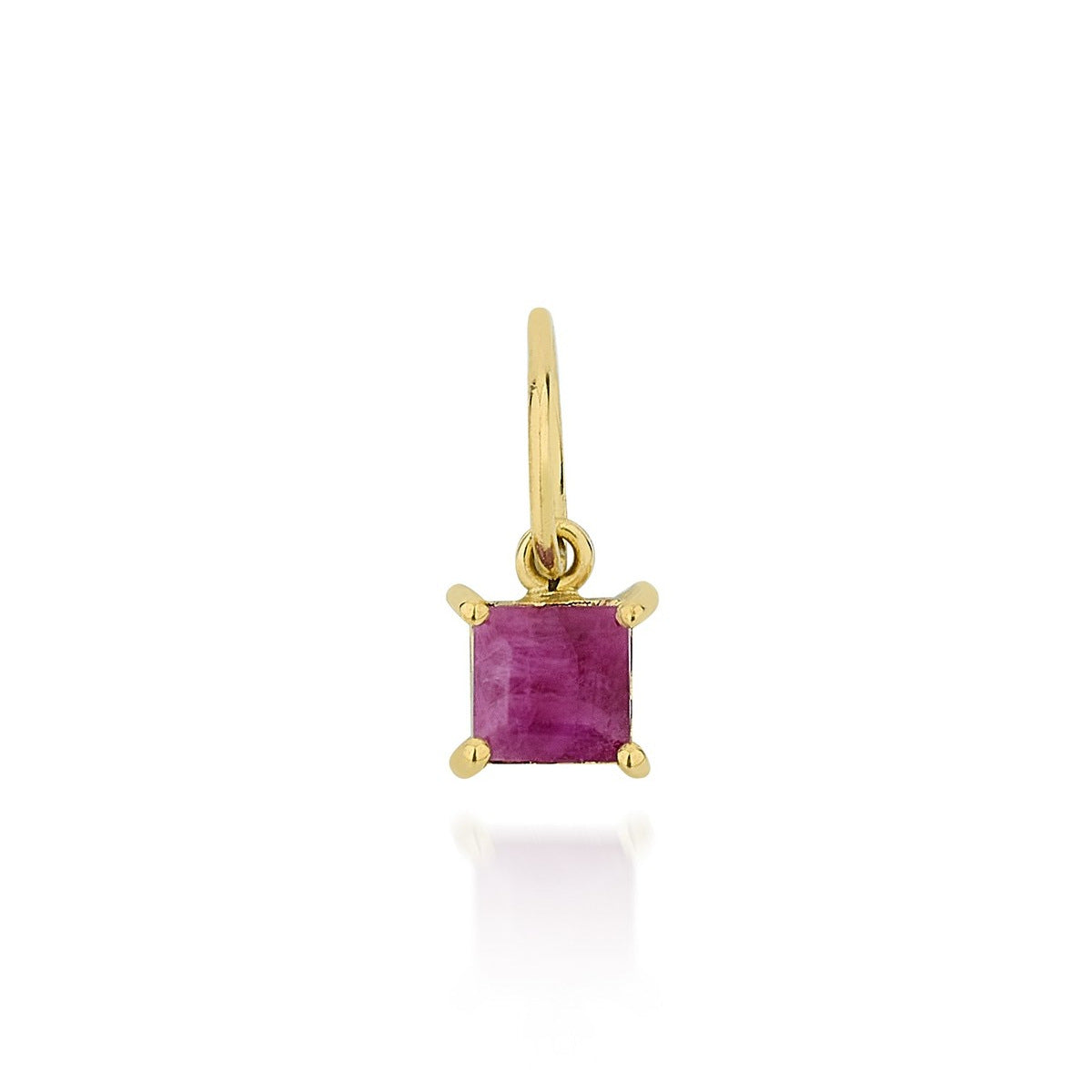 Vintage Geometric Stainless Steel PVD Gold Plated Birthstone Charm Bar