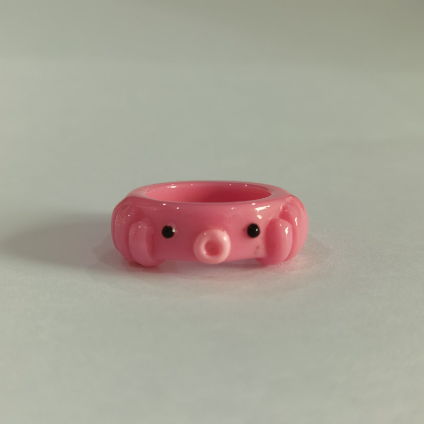 Anillo de rana de resina estilo vintage dulce y fresco para mujer