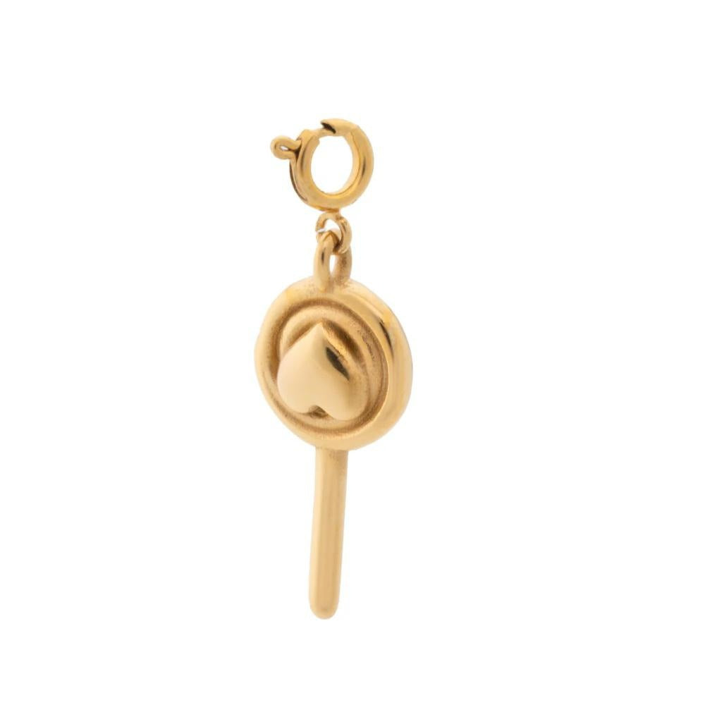 Vintage Geometric Stainless Steel PVD Gold Plated Charm Bar