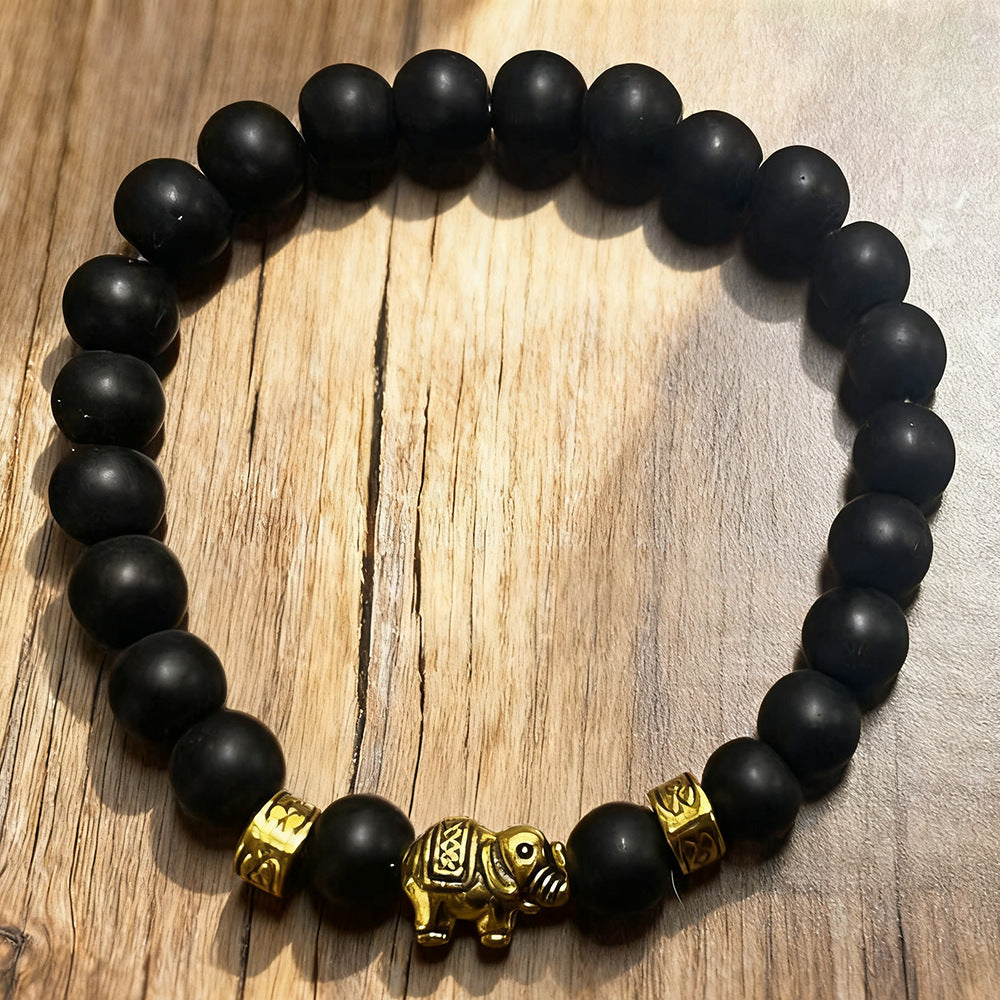 Unique Geometric Handmade Tiger's Eye Bracelet for Men and Women