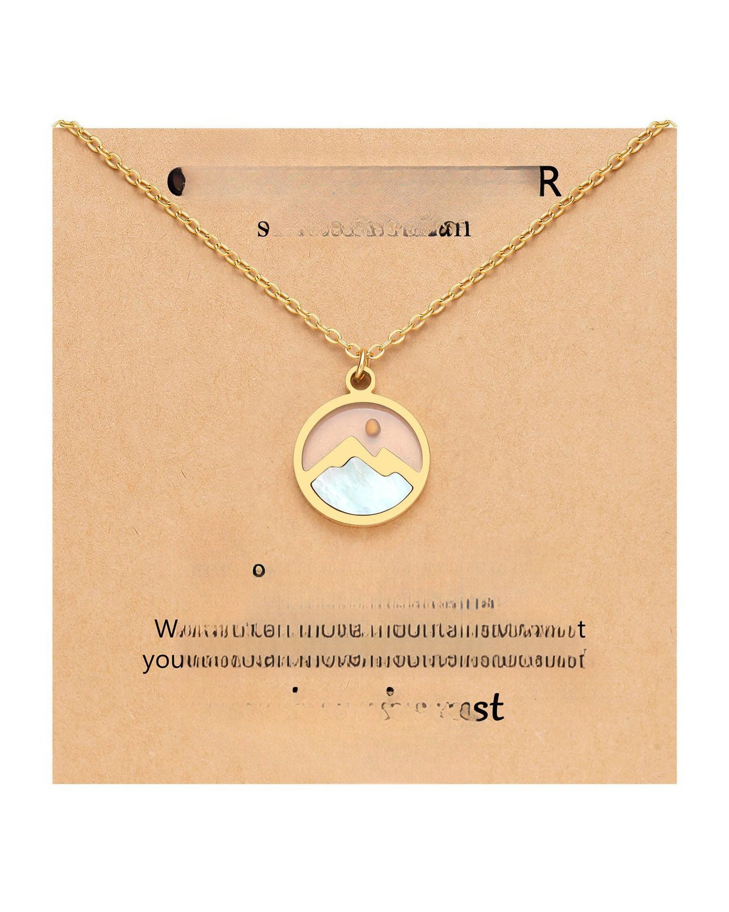 Sweet Floral Oval Geometric Stainless Steel Plated Necklace Unisex Cable Chain