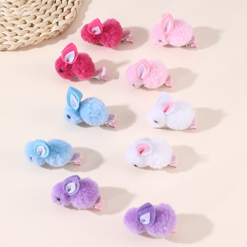 Natural Style Bow-Shaped Hair Clip for Girls Made of Polyester with Ruffled and Mesh Details Princess Collection