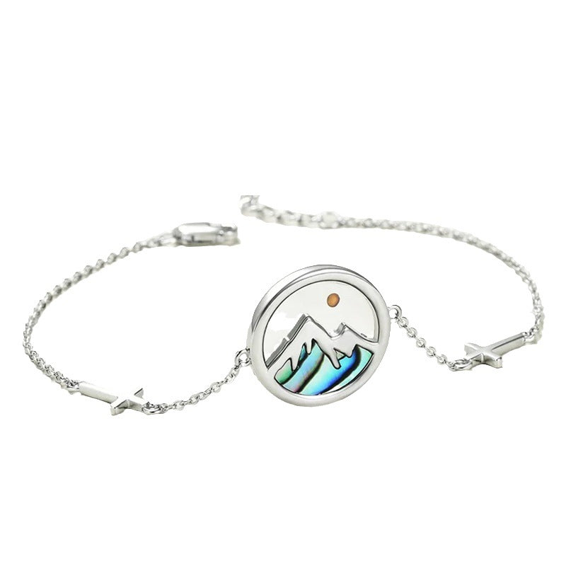 Minimalist Geometric Pendant Necklace for Women Stainless Steel Chain with Titanium Steel Charm and Electroplated Finish