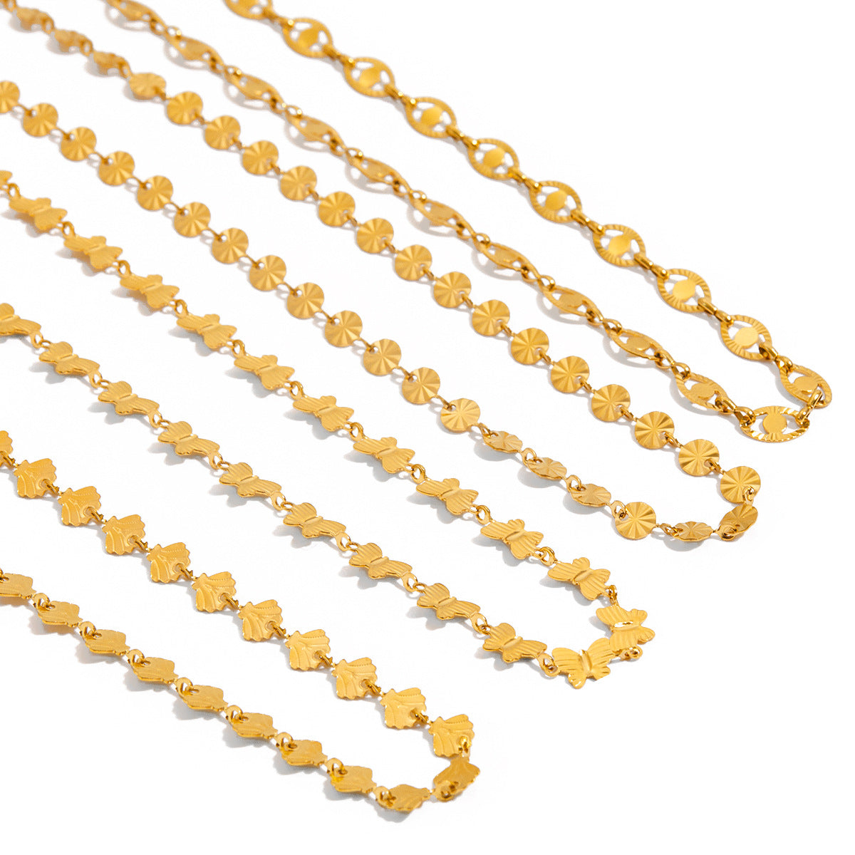 Collana da donna minimalista geometrica in acciaio inossidabile con pendente in acciaio al titanio e finitura galvanizzata