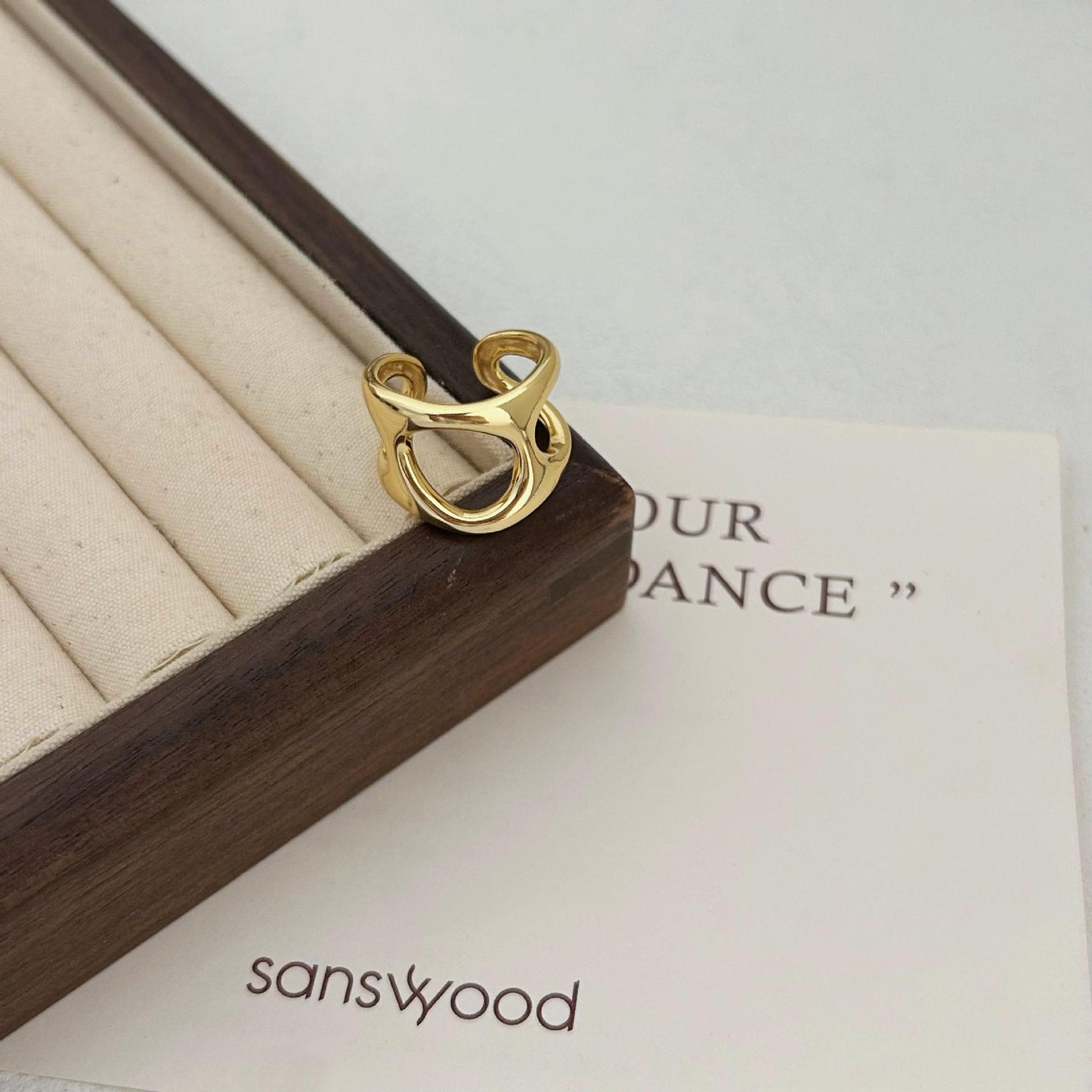 Anillo de plata de ley 925 irregular con forma de corazón para mujer con diseño vintage y dulce