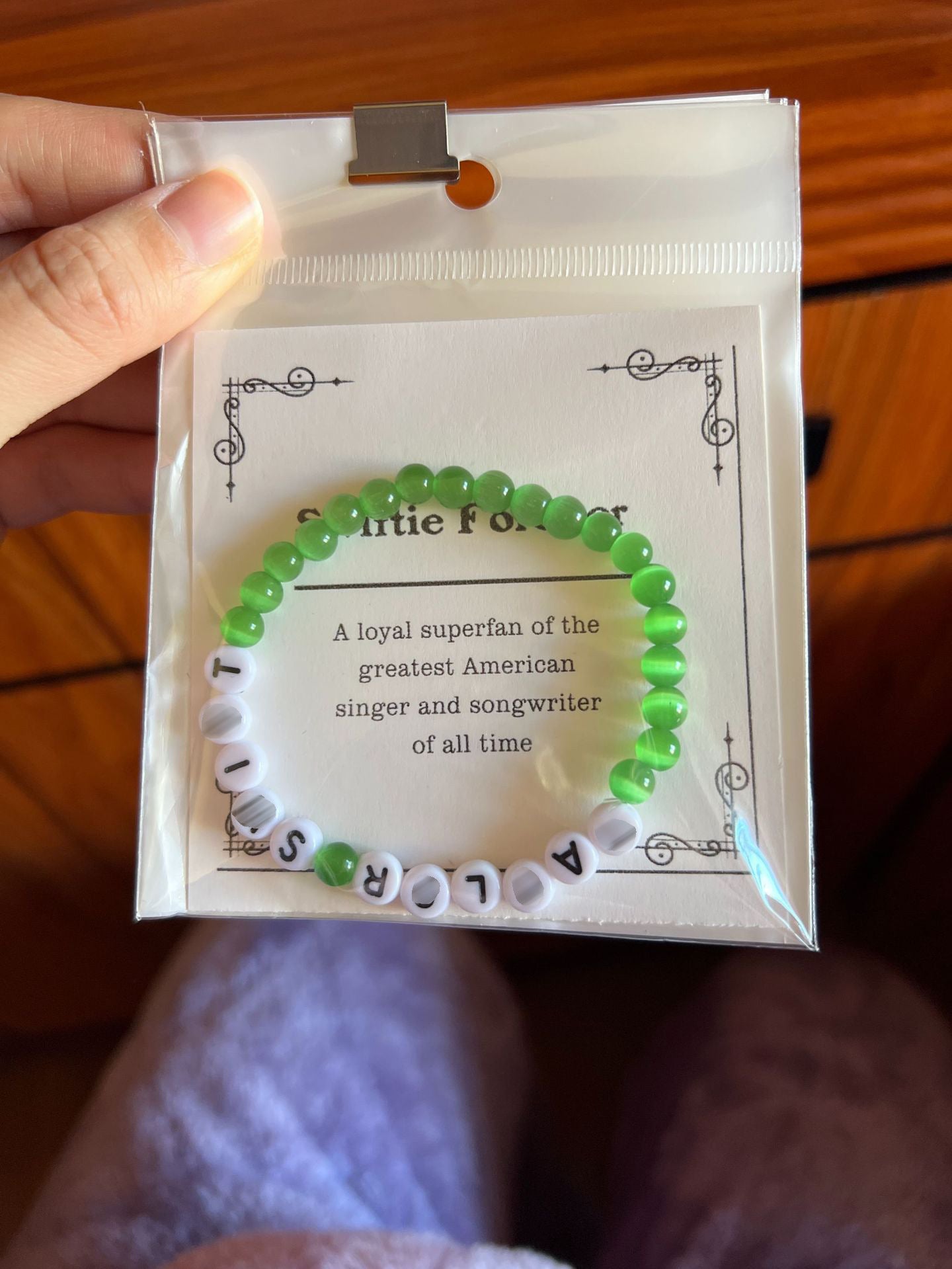 Love Letter Resin Stretch Bracelet for Women