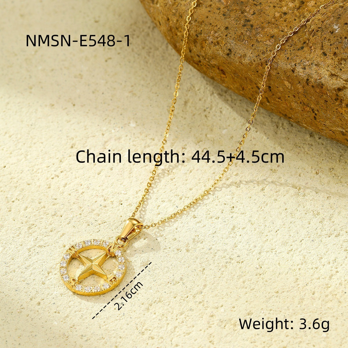 Collana con ciondolo a bussola nautica vintage alla moda per donna con design a ruota di nave in acciaio inossidabile e finitura galvanizzata