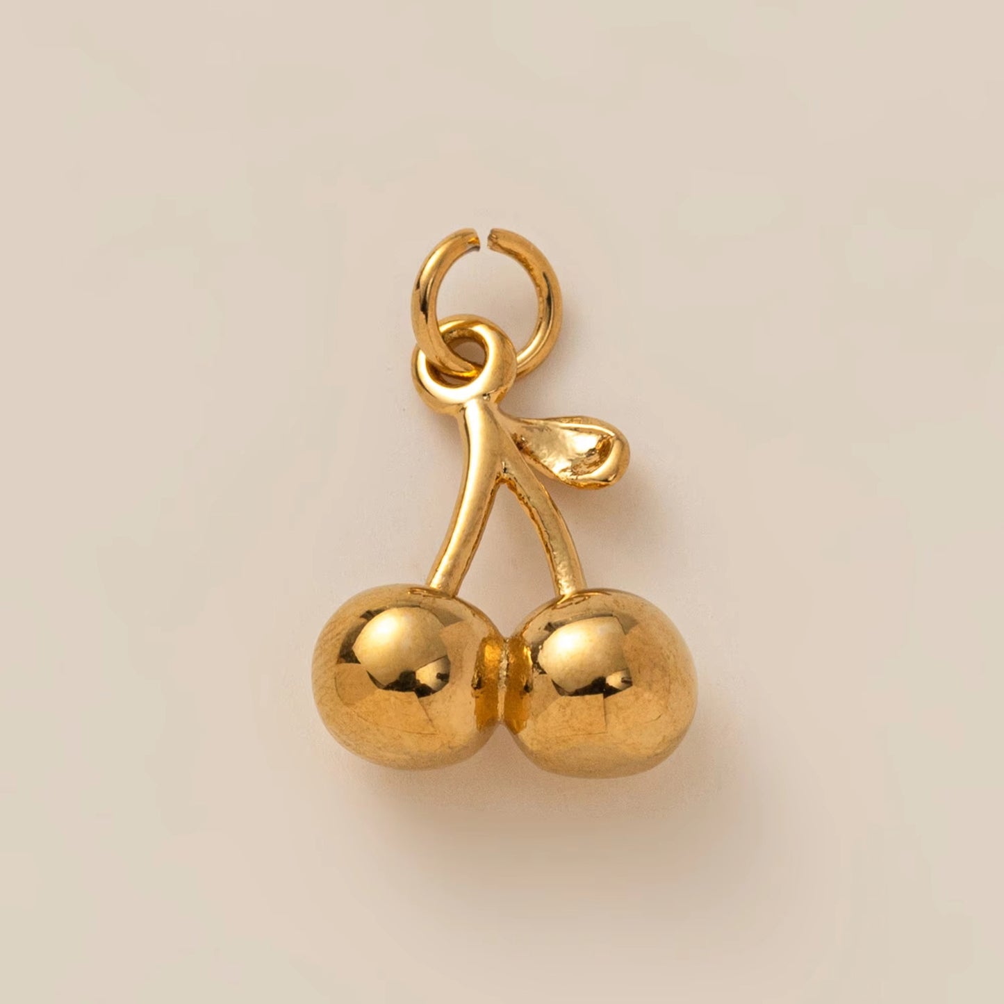 Vintage 18K Gold Plated Stainless Steel Geometric Floral Charm Bar