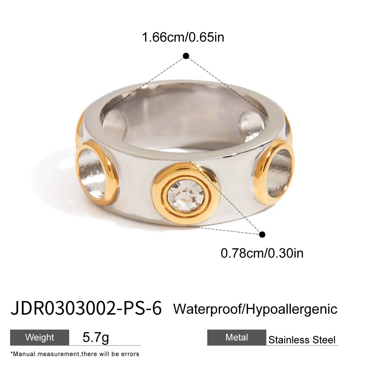 Pulsera minimalista de acero inoxidable con diseño geométrico y baño de oro para mujer