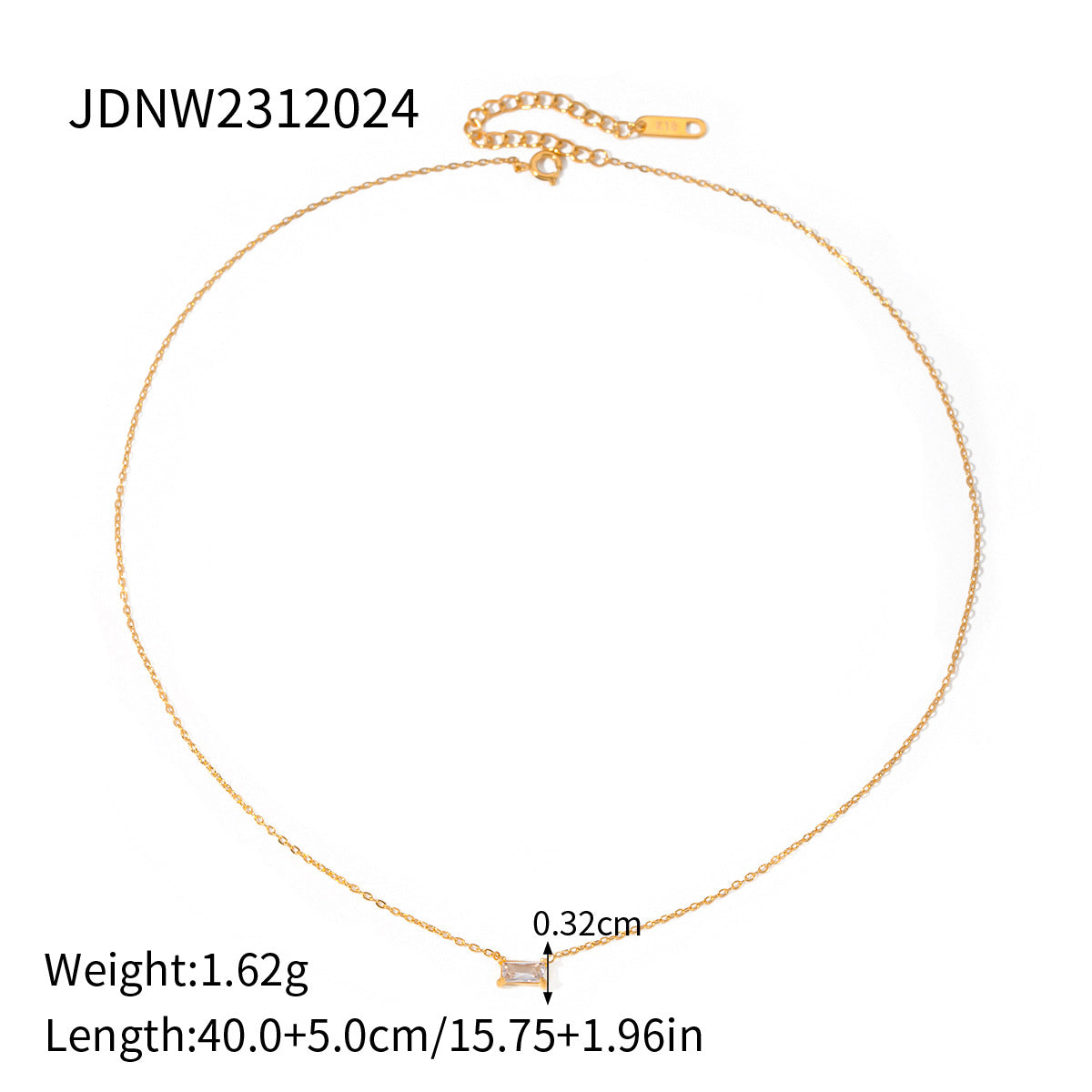 Collana con pendente in perla in acciaio al titanio geometrico minimalista con finitura placcata da donna Catena per clavicola in acciaio inossidabile