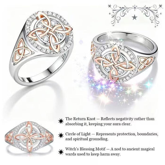 Anello Minimalista Bicolore con Zirconi in Lega di Zinco con Finitura Placcata da Donna