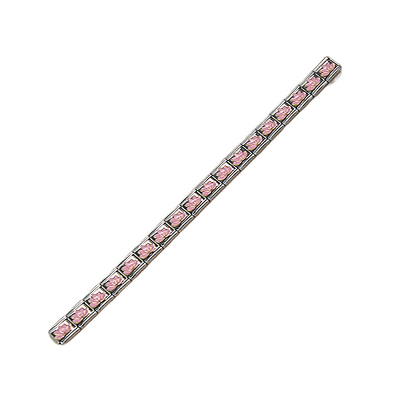 Minimalist Luxury Gold Plated Stainless Steel Bracelet with Geometric Cartoon Charms