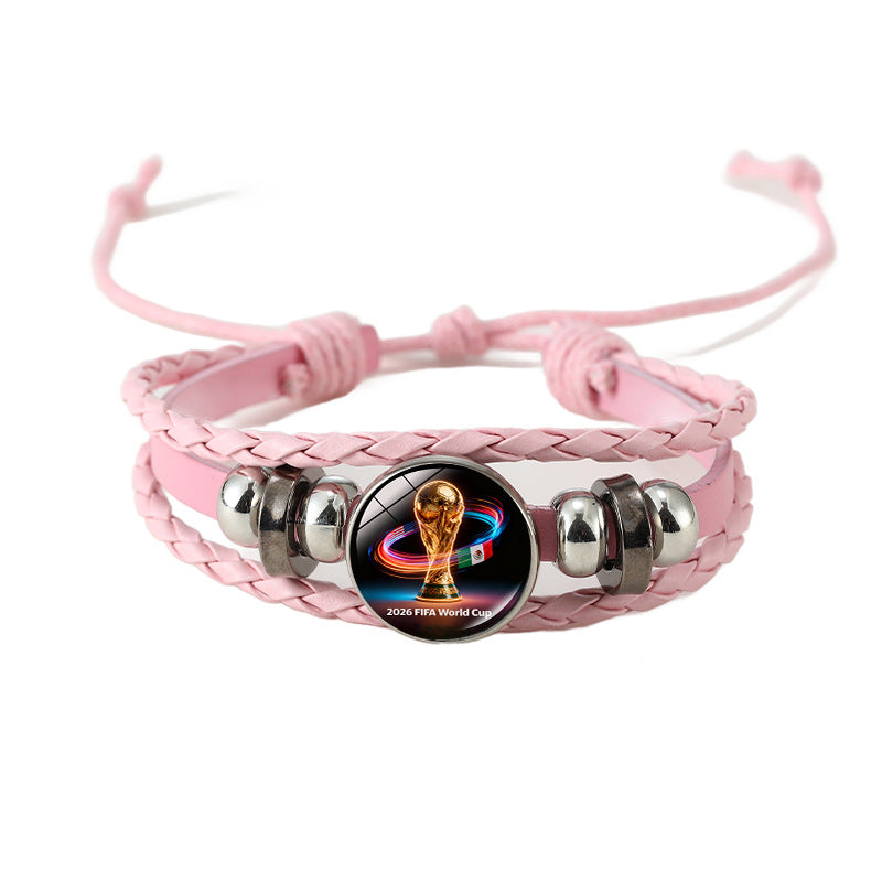 Casual Geometric Plated Leather Bracelet Unisex Fashion Wristband