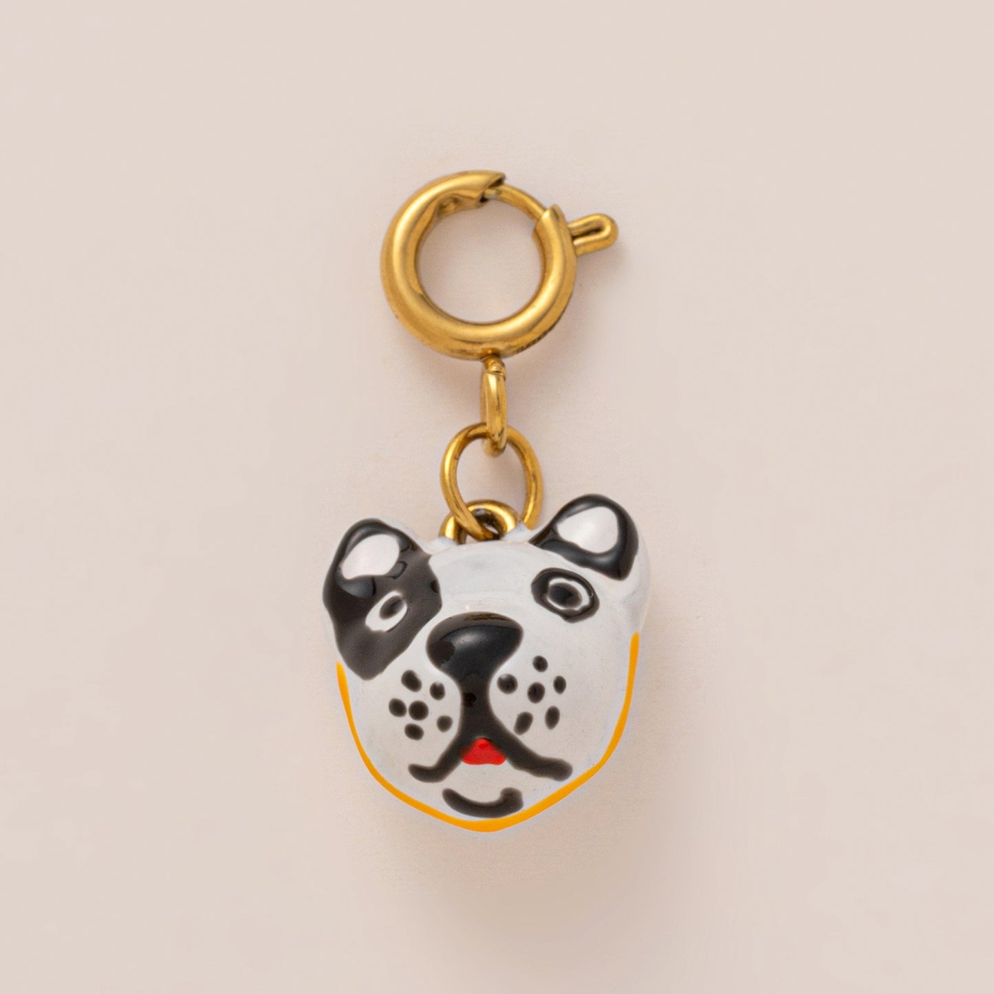 Vintage 18K Gold Plated Stainless Steel Round Pumpkin Charm Bar