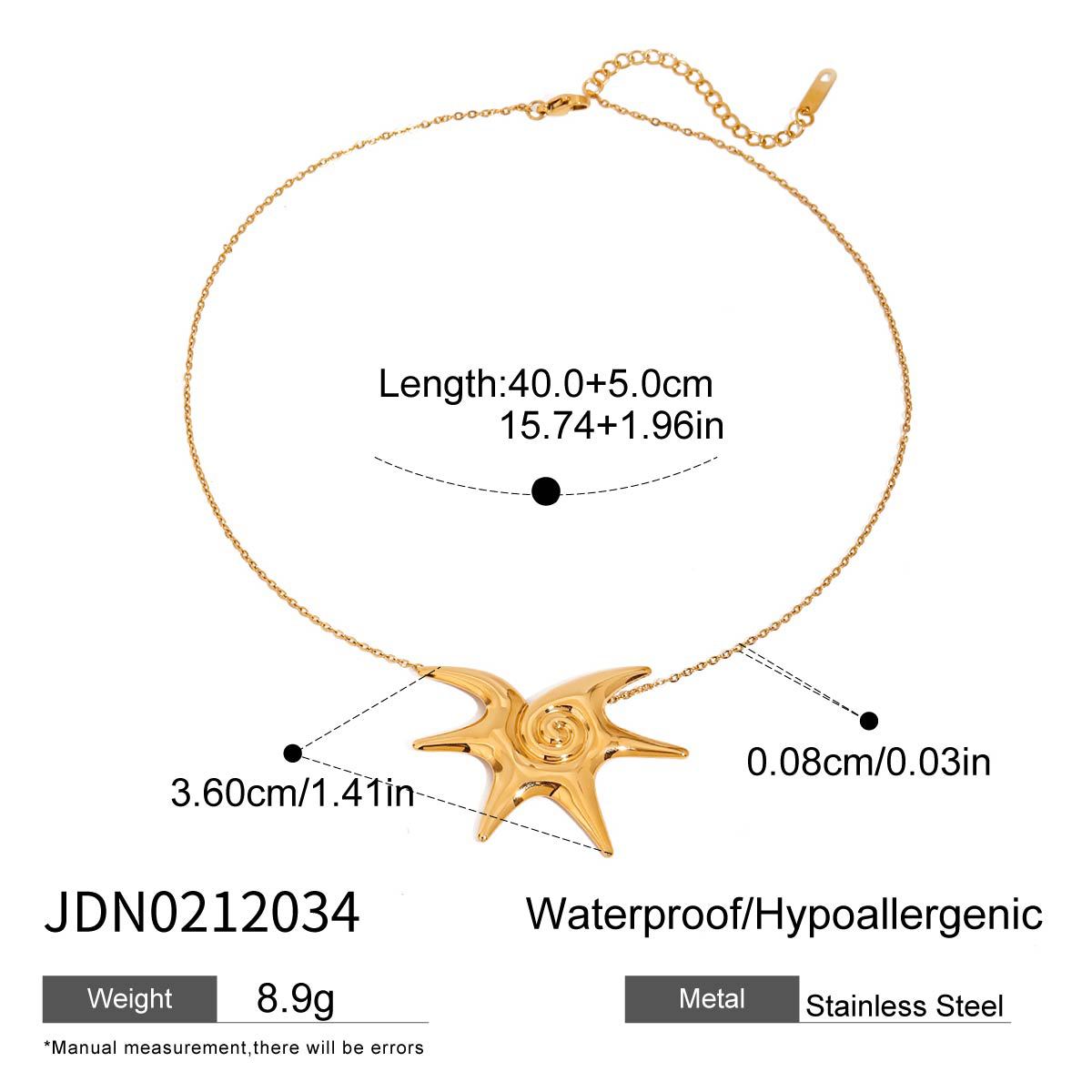 Elegant Geometric Titanium Steel Pendant Stainless Steel Plated Necklace and Earring Set for Women