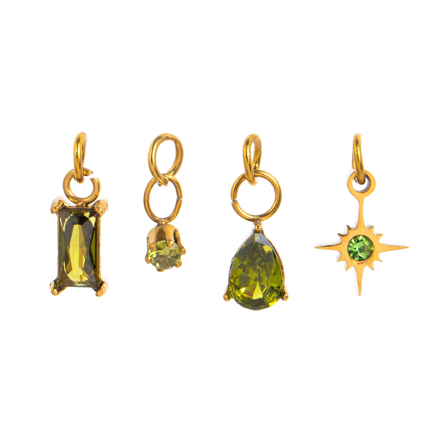 Collana con ciondolo a stella in acciaio inossidabile placcato oro 18 carati con catena di mais unisex per ciondoli fai da te