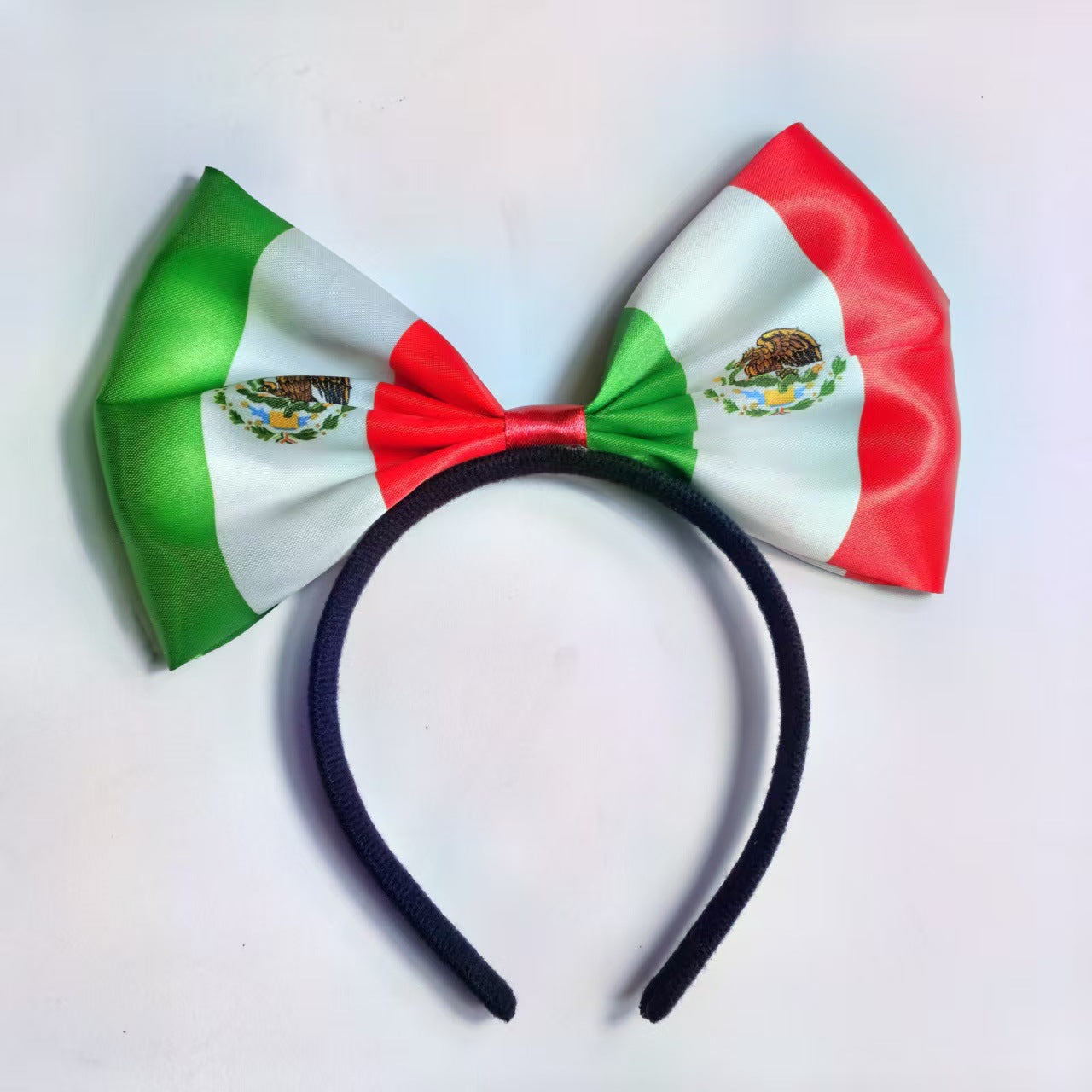 World Cup National Flag Bow Headband Resin Hair Accessory for Soccer Party